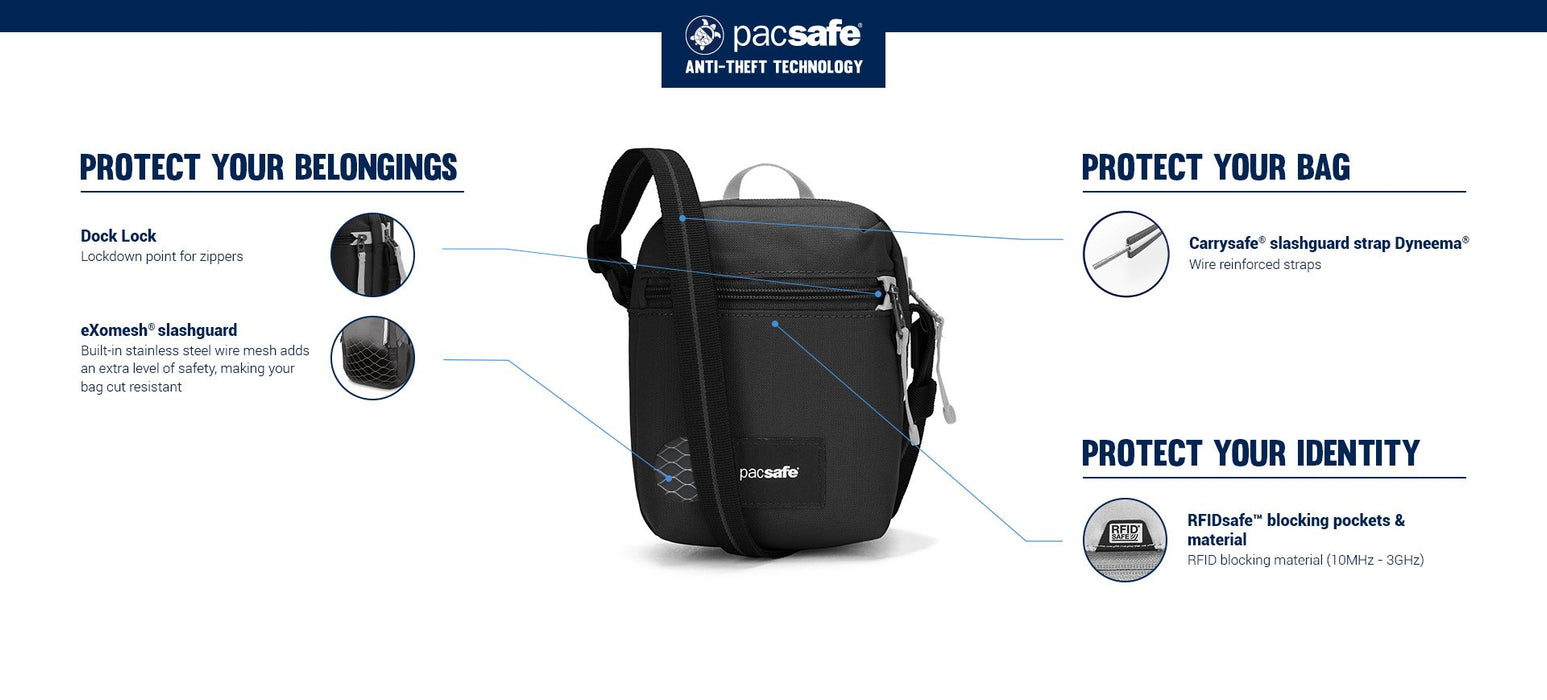 Pacsafe GO Anti Theft Micro Crossbody