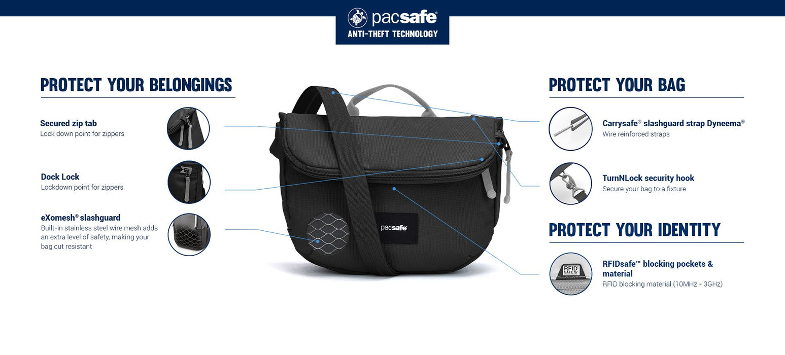 Pacsafe GO Anti Theft Saddle Crossbody