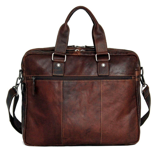 Mancini Signature Double Compartment Laptop Briefcase