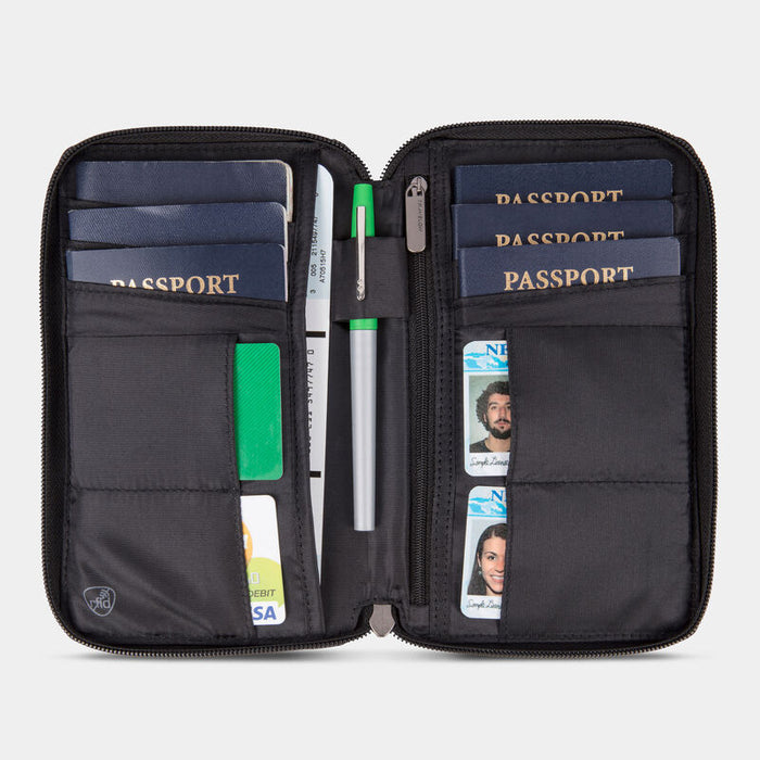 Family Travel Wallet & Passport Holder, RFID Blocking