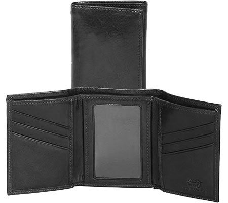 Voyager Bifold Wallet with ID Flap #7302 Black